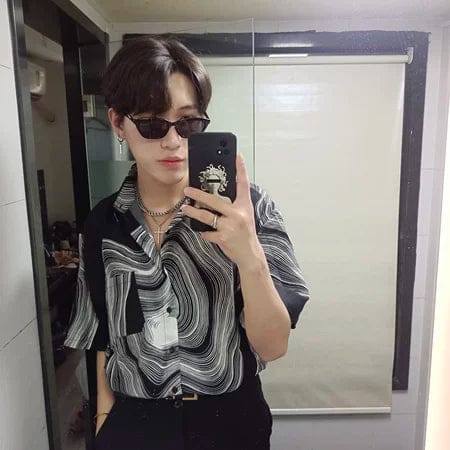 Customer photo review of GS No. 73 Textured Short-sleeves Shirt