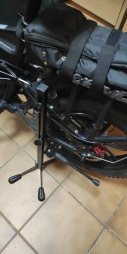 Customer photo review of Bicycle Parking Rack Stand - Secure and Convenient Storage Solution