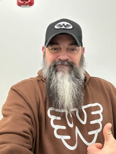 Customer photo review of Flying W Oval Patch Waylon Jennings Flexfit Hat (Black)