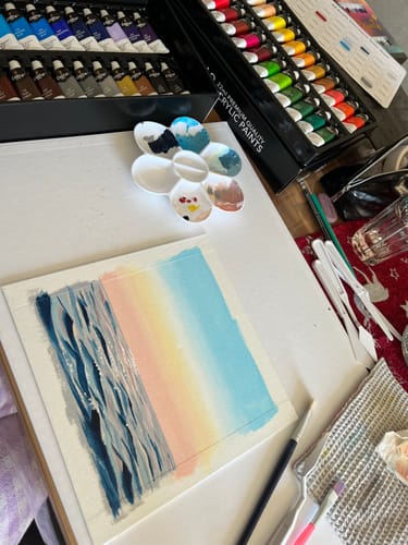 Customer photo review of 48 Pièces Peintures Acryliques Régler