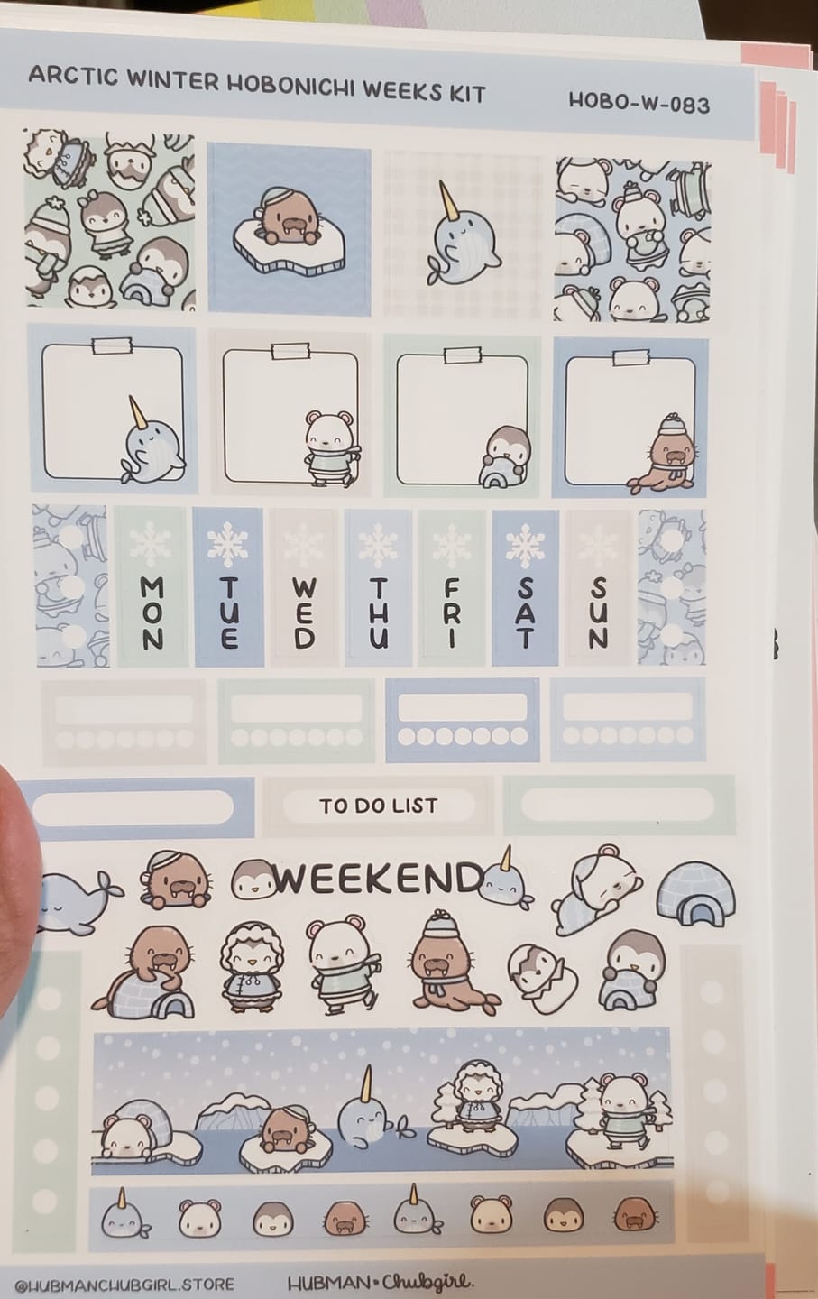 Customer photo review of Arctic Winter Theme Hobonichi Weeks Kit