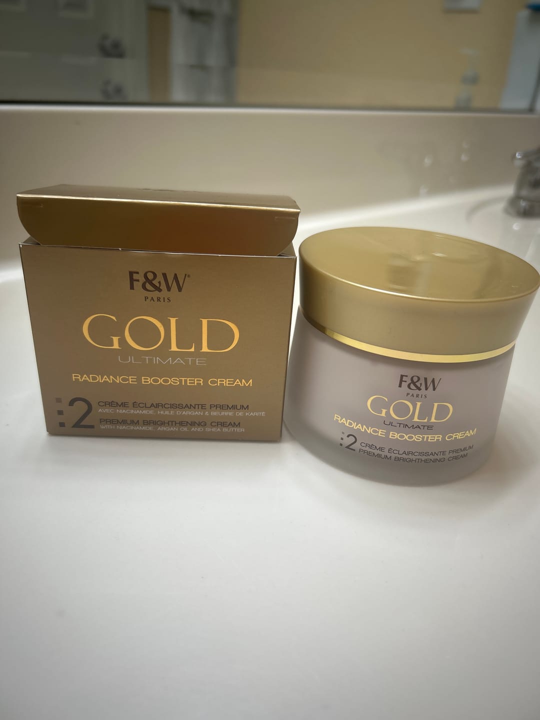 Customer photo review of Gold Radiance Cream 180ml