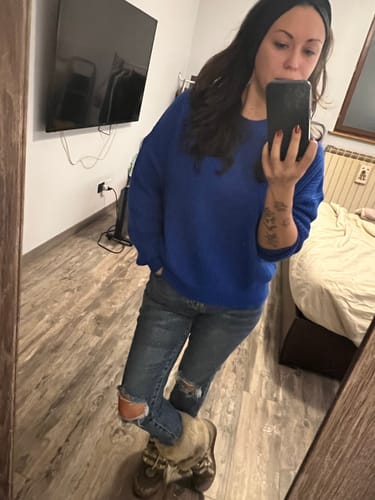 Customer photo review of Maglione Strechly color