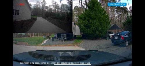 Customer photo review of Redtiger F7NP 4K Front Rear Dash Cam