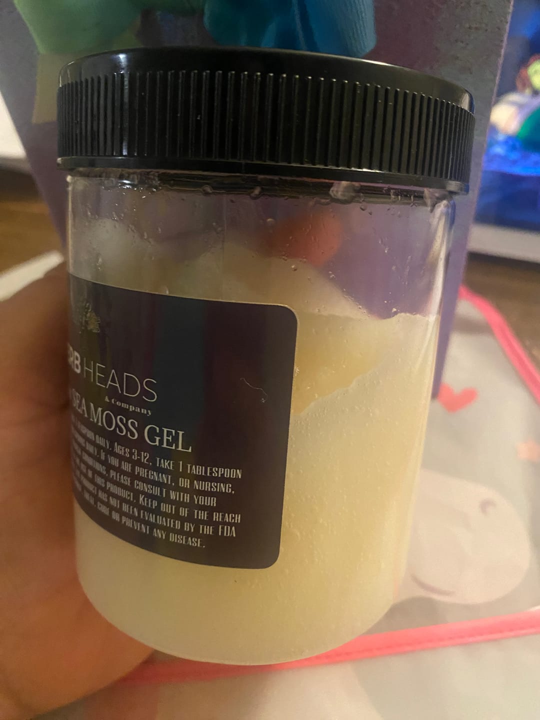 Customer photo review of Wild Crafted Raw Sea Moss Gel  “The King of the Sea”.   (20 oz.)