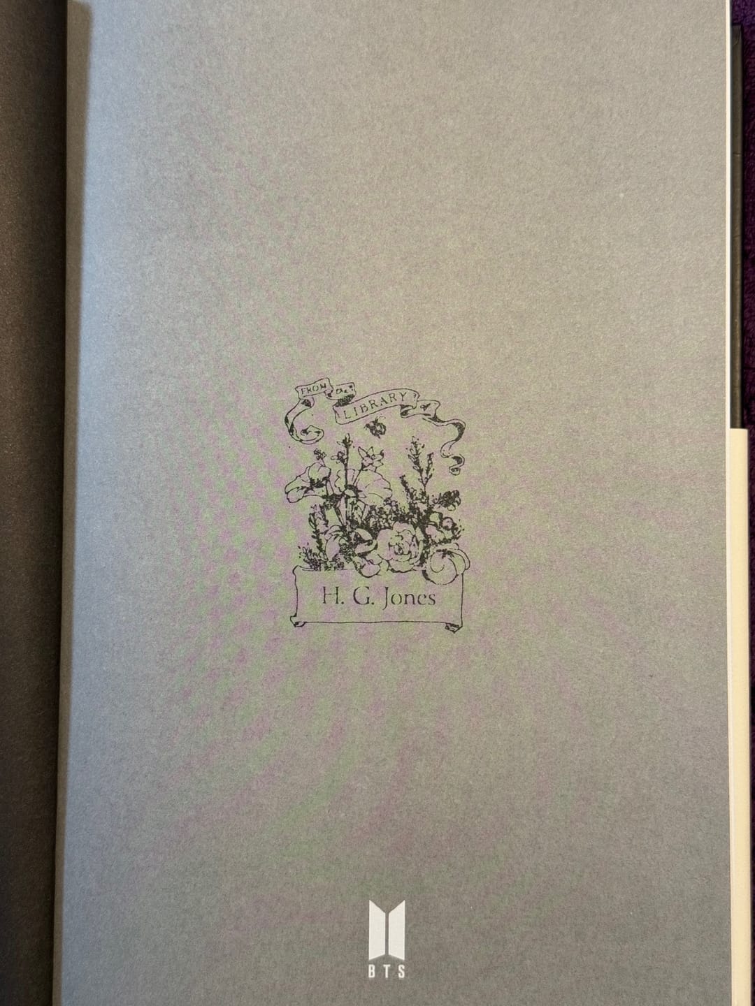 Customer photo review of English Garden - Personalised Bookplate Rubber Stamp