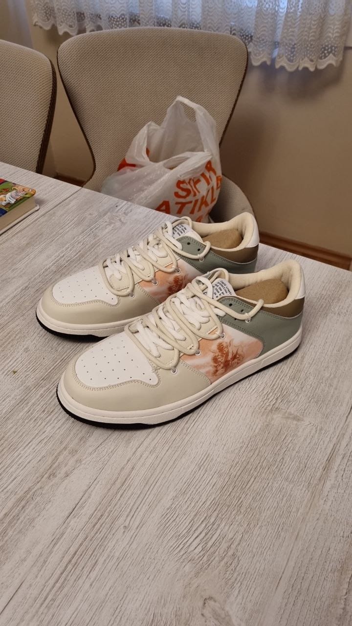 Customer photo review of Renaissance angels inspired Sneakers