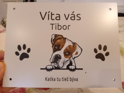 Customer photo review of Welcome to - Personalised door sign