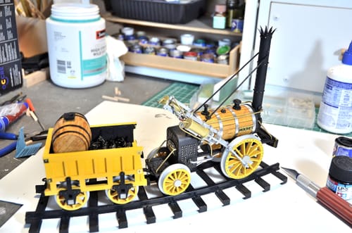 Reseña con foto de un cliente sobre Maqueta Tren Rocket