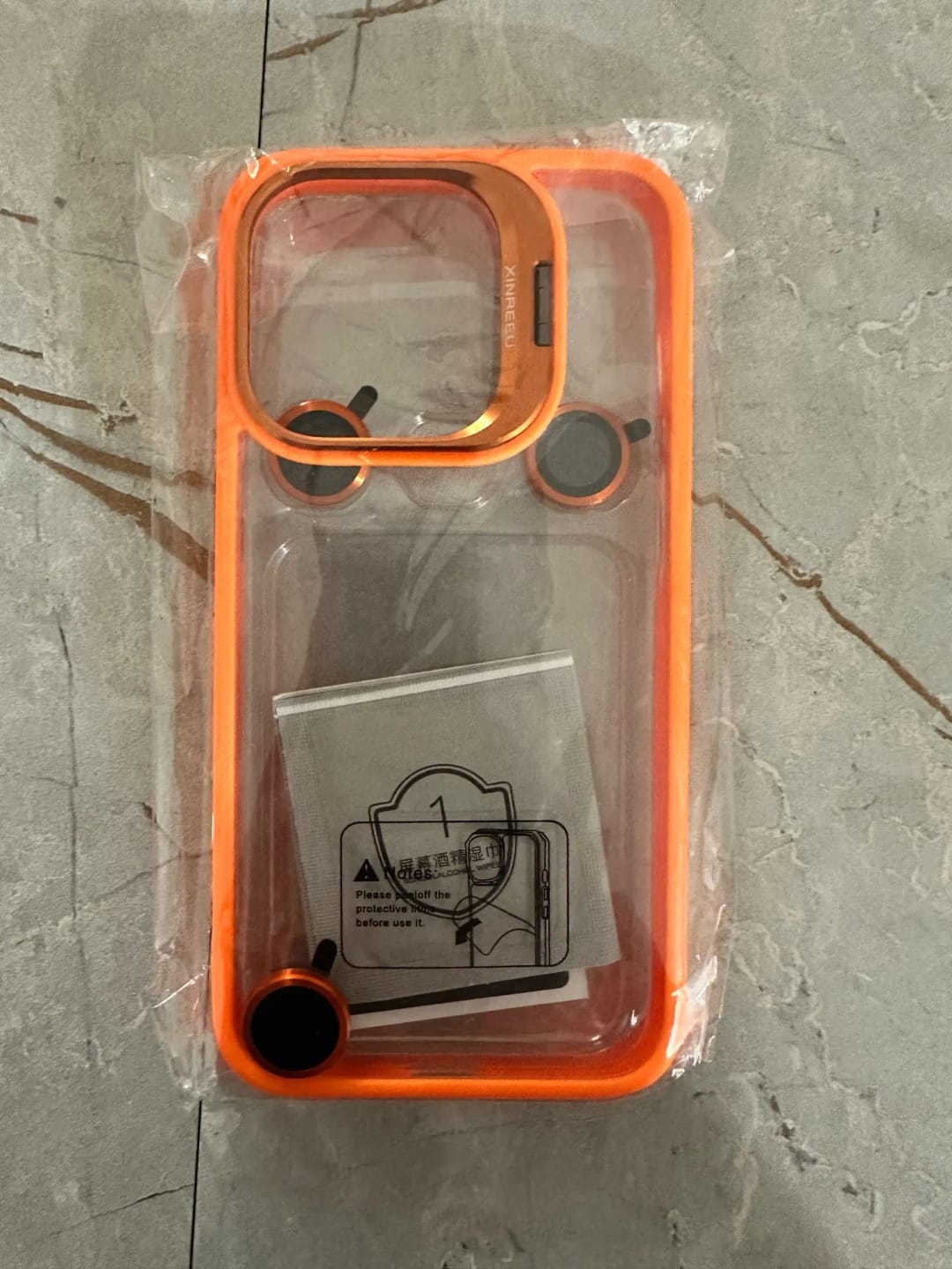 Customer photo review of LuxuryKase LK103 Camera Lens Metal Ring Protector Stand Case With Lens Film for iPhone 11 12 13 14 15 Plus Pro Max