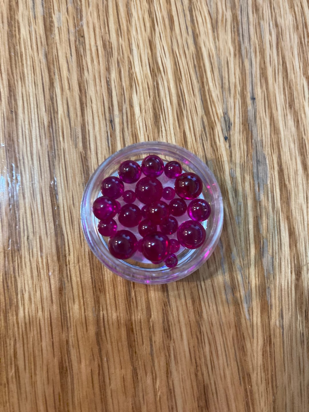 Customer photo review of 3mm Ruby Terp Pearls