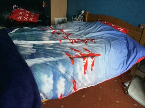 undefined review of Red Arrows Reversible Double Duvet Cover and Pillow Set image 1 out of 1