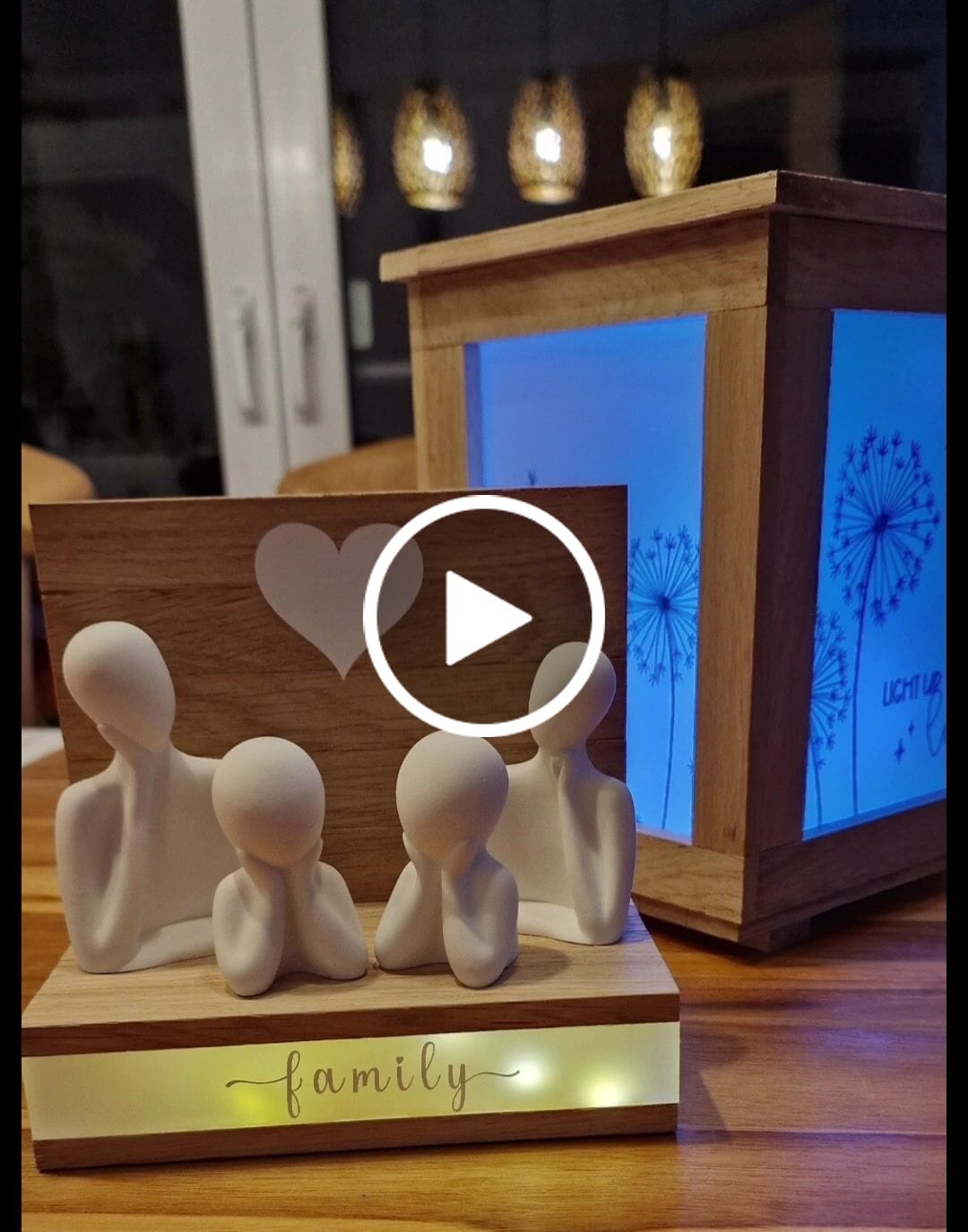 Customer video review of "Pusteblumen" Laterne PDF Bastelidee mit Easy-Sticks