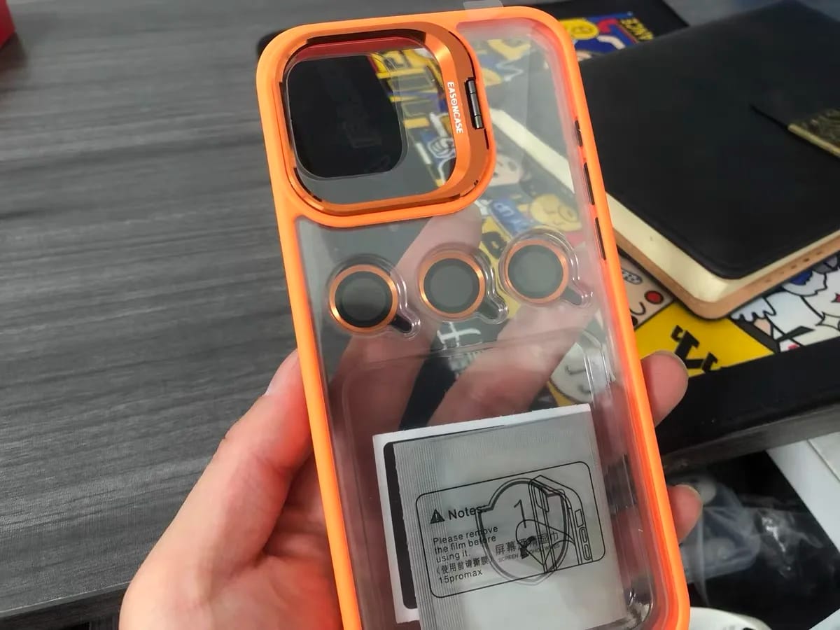 Customer photo review of LuxuryKase LK103 Camera Lens Metal Ring Protector Stand Case With Lens Film for iPhone 11 12 13 14 15 Plus Pro Max