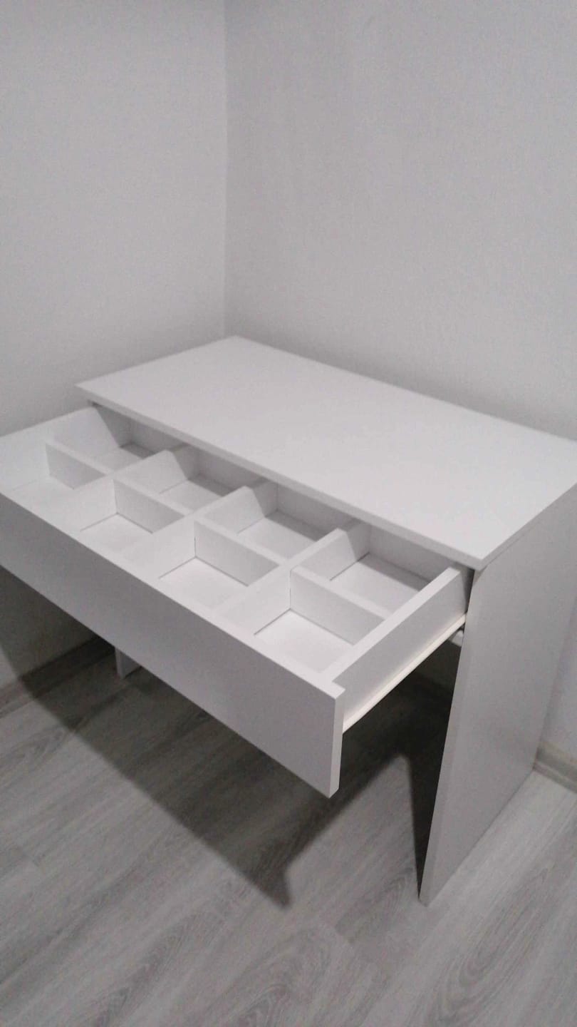 Customer photo review of Rani BJ104 Makyaj Tuvalet Masası Tek Çekmeceli Takı Düzenleyici Beyaz