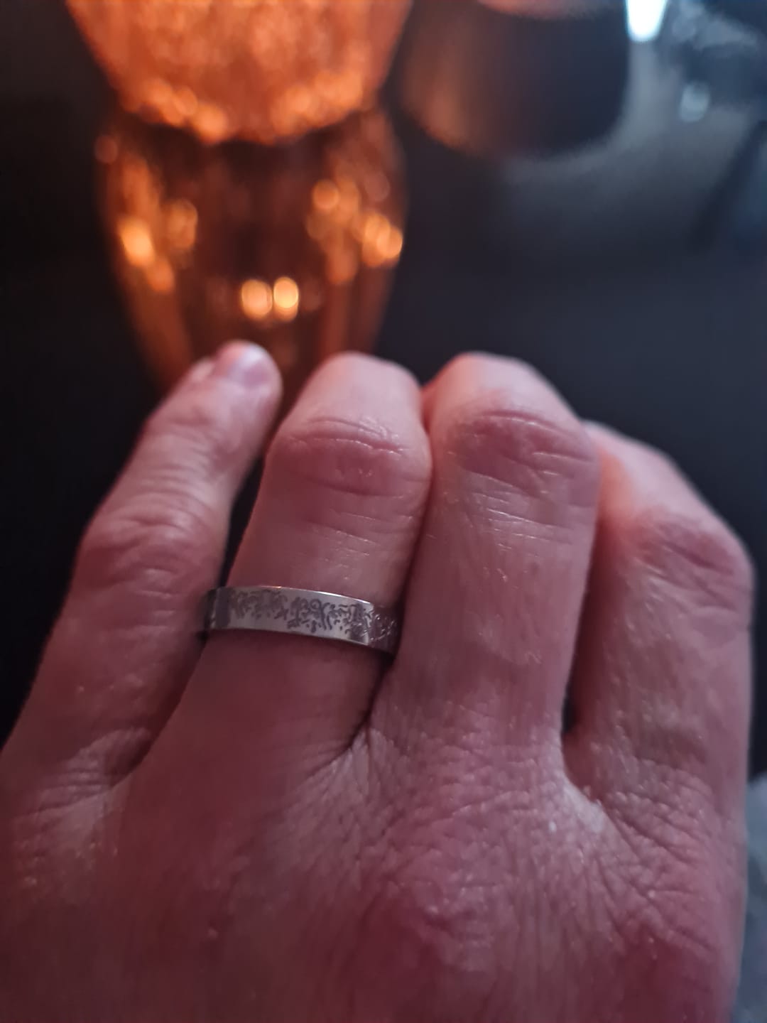 Customer photo review of "Gewiss, mit der Erschwernis, kommt die Erleichterung" Ring