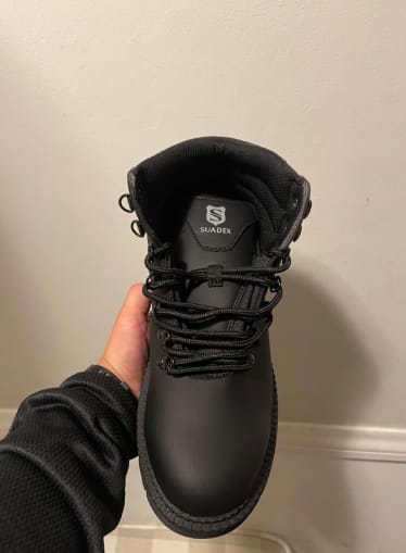 Customer photo review of SHIELD | SUADEX Waterproof Indestructible Work Boots
