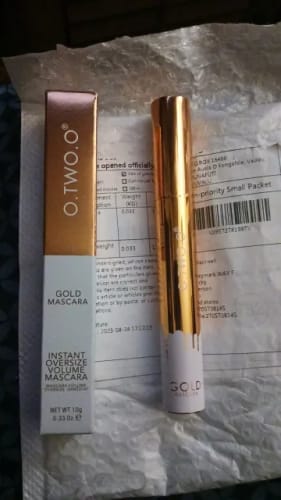 Customer photo review of O.TWO.O GOLD MASCARA
