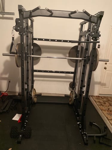 Customer photo review of Major Fitness SML07 All-In-One Home Gym Smith Machine