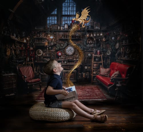 Customer photo review of Kate Christmas Santa House Backdrop Designed by Emetselch