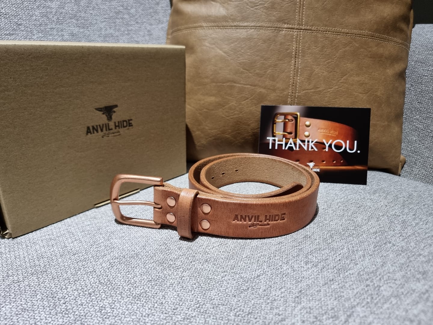 Customer photo review of The Patina King Belt
