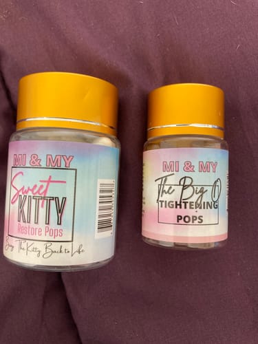 Customer photo review of Sweet Kitty Restore Pops