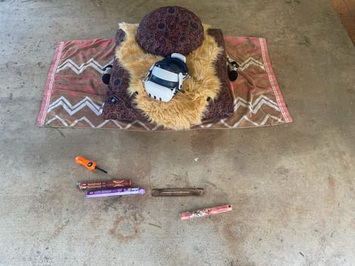 Customer photo review of Dusky Ajrakh Fig - Meditation comfort bundle