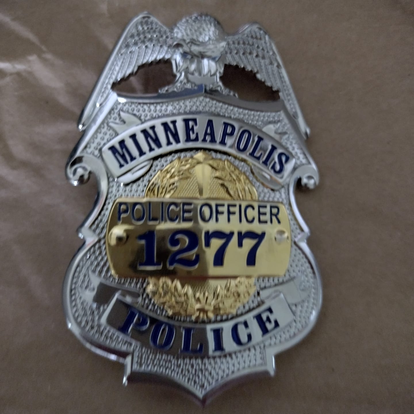 Customer photo review of US MPD Minneapolis Police Officer Badge #1277