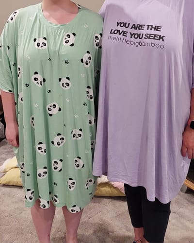 Customer photo review of Bamboo Sleep Tee (One size fits all)