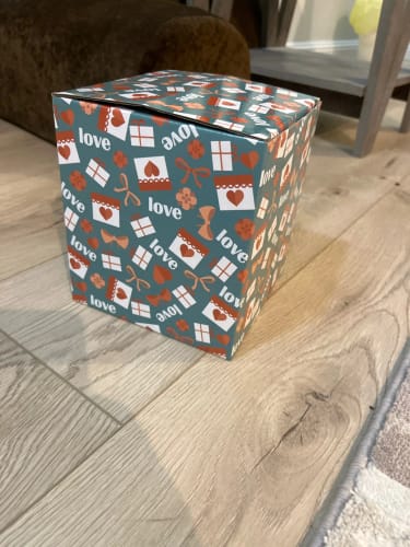 Customer photo review of "Love You To The Moon & Back" Personalized 3D Engraved Luminous Moon Lamp