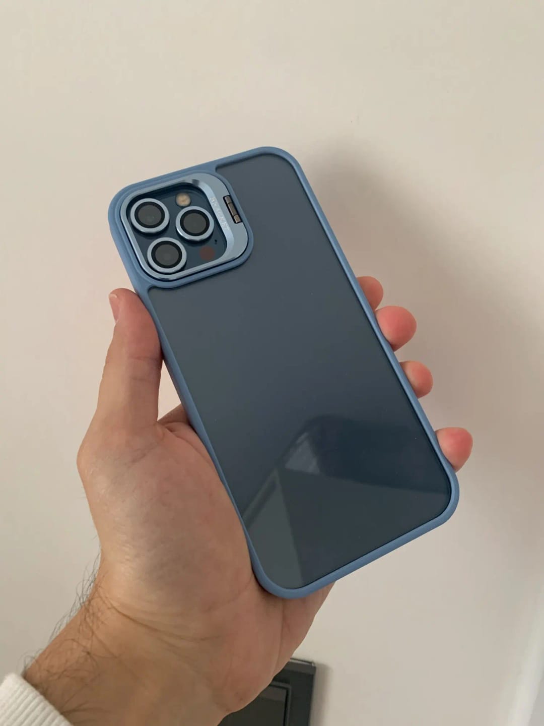 Customer photo review of LuxuryKase LK103 Camera Lens Metal Ring Protector Stand Case With Lens Film for iPhone 11 12 13 14 15 Plus Pro Max