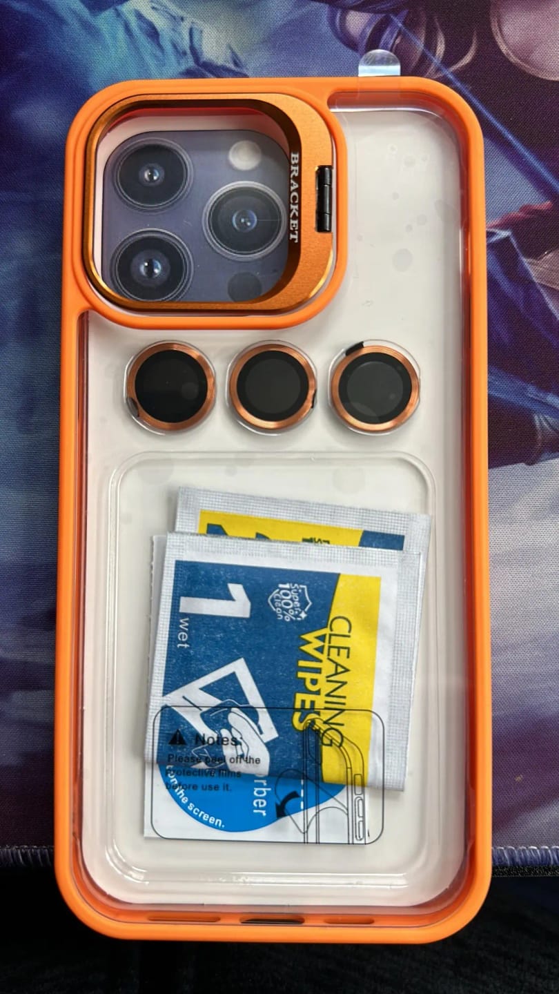 Customer photo review of LuxuryKase LK103 Camera Lens Metal Ring Protector Stand Case With Lens Film for iPhone 11 12 13 14 15 Plus Pro Max