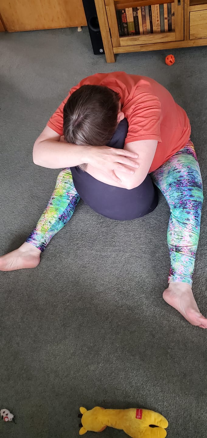 Customer photo review of Rectangular Yoga Bolster