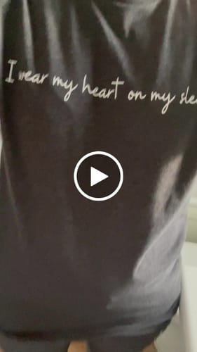 Customer video review of Heart On My Sleeve Personalised Shoreline T-Shirt