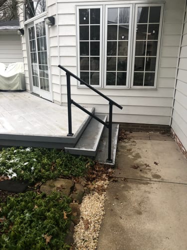 Customer photo review of Stair Handrail Kit