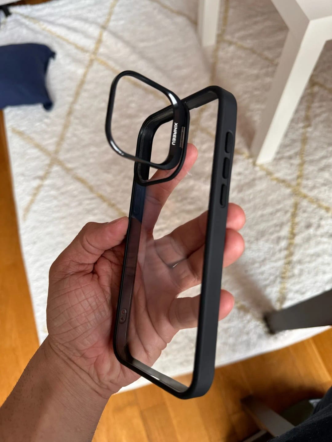 Customer photo review of LuxuryKase LK103 Camera Lens Metal Ring Protector Stand Case With Lens Film for iPhone 11 12 13 14 15 Plus Pro Max