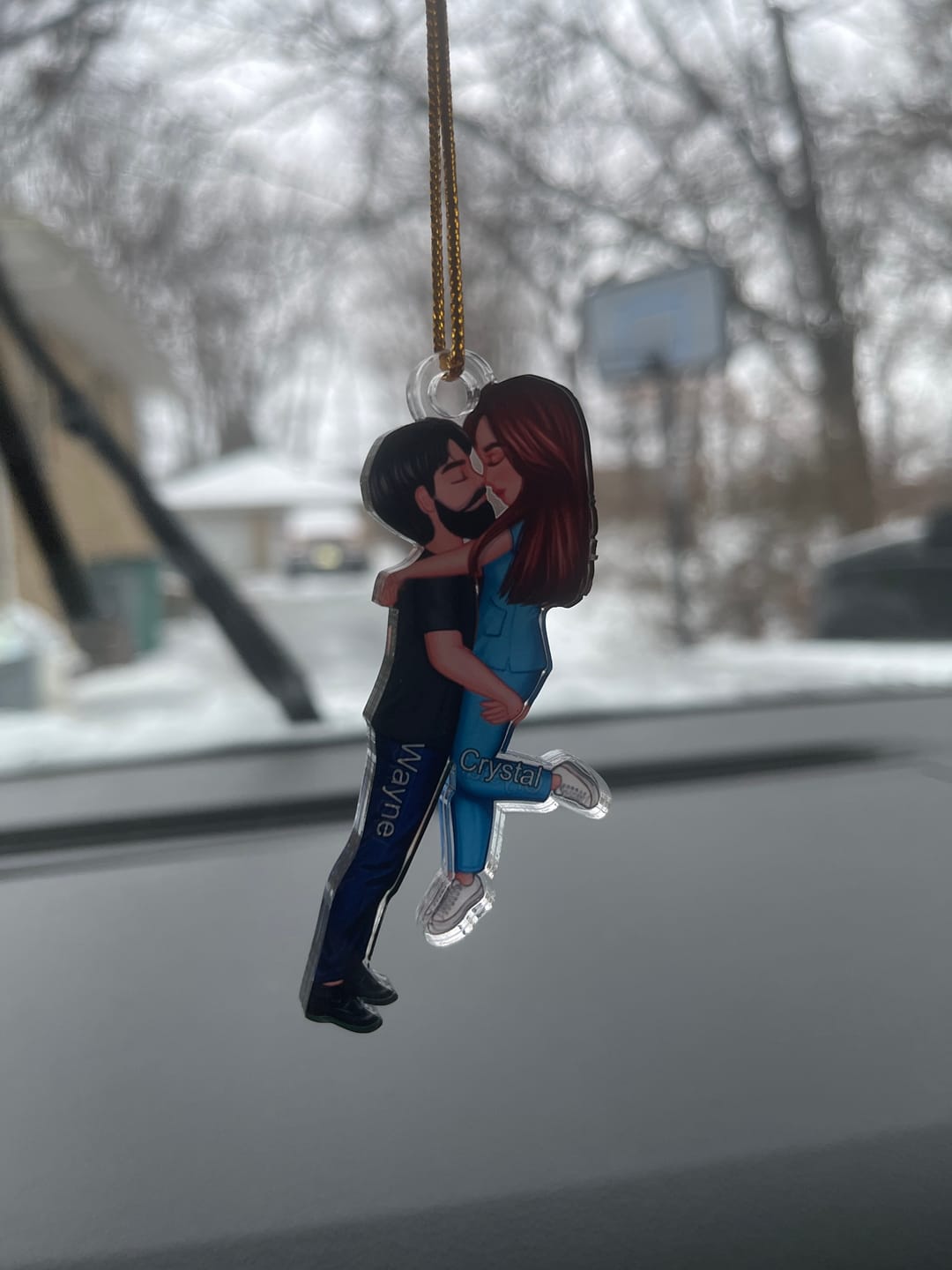 Customer photo review of Personalized Ornament, Couple Portrait, Firefighter, Nurse, Police Officer, Teacher, Gifts by Occupation
