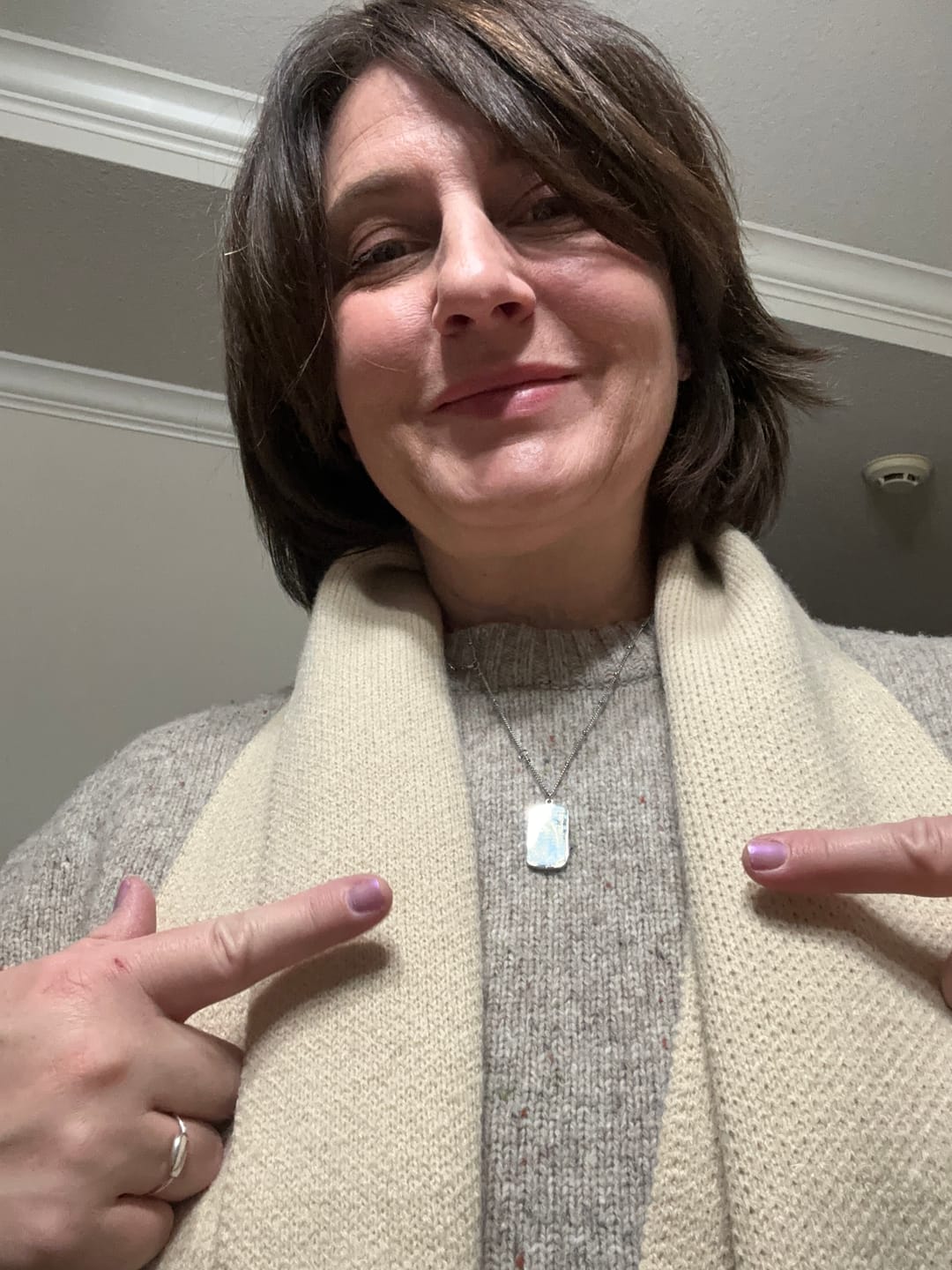 Customer photo review of BTS Army Name Tag Necklace