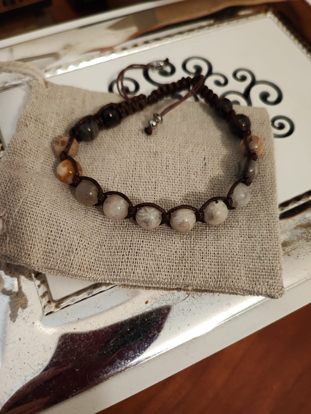 Customer photo review of Tibetan tamashii-style personalized bracelet