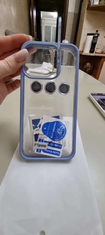 Customer photo review of LuxuryKase LK103 Camera Lens Metal Ring Protector Stand Case With Lens Film for iPhone 11 12 13 14 15 Plus Pro Max