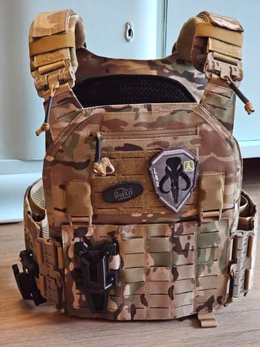 Customer photo review of SHIELD Germany Plattenträger BRAVO Multicam hell - bis SK4 / NIJ IV