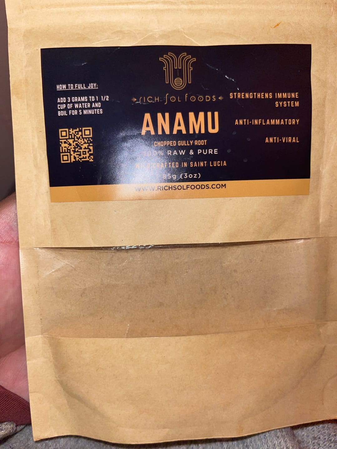 Customer photo review of Anamu Root (Gully root)