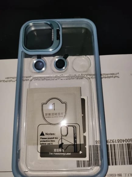 Customer photo review of LuxuryKase LK103 Camera Lens Metal Ring Protector Stand Case With Lens Film for iPhone 11 12 13 14 15 Plus Pro Max