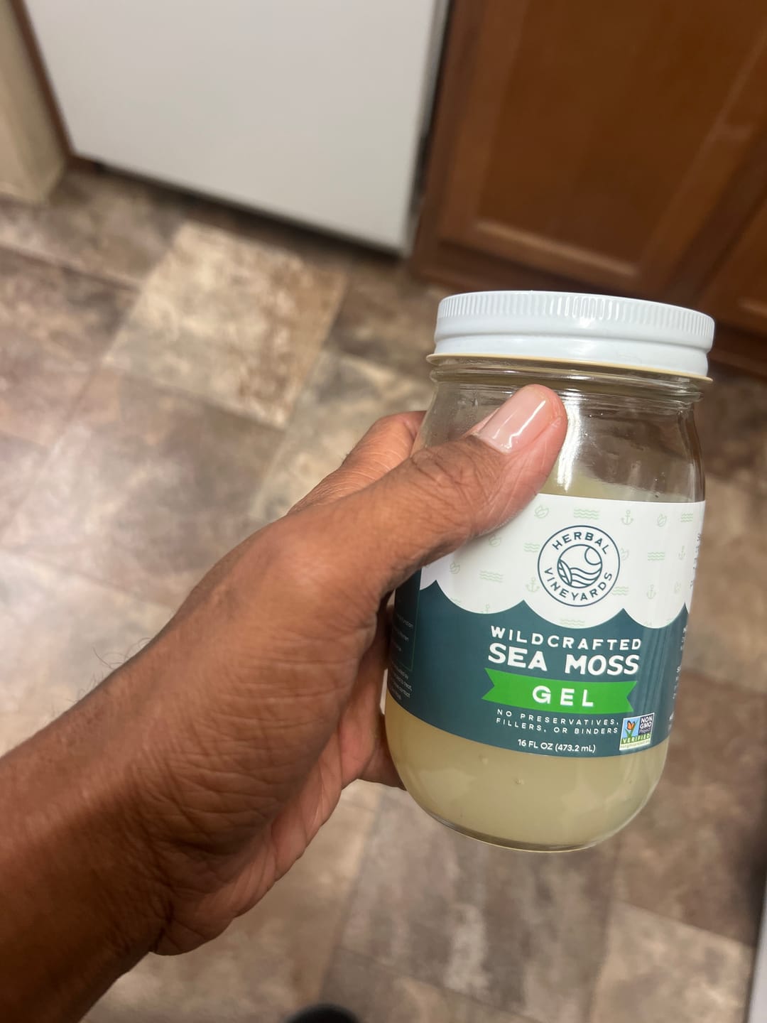 Customer photo review of 60 Day Sea Moss Bundle Gold Sea Moss + Capsule
