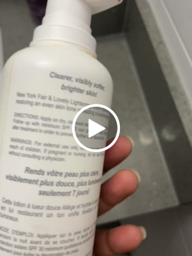 Customer video review of New York Fair & Lovely Body Brightening Lotion 400 ML