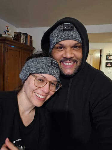 Customer photo review of CozyBand Wireless Headphones