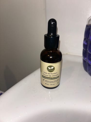 Customer photo review of Huile de romarin pour la pousse des cheveux - ECLAMA