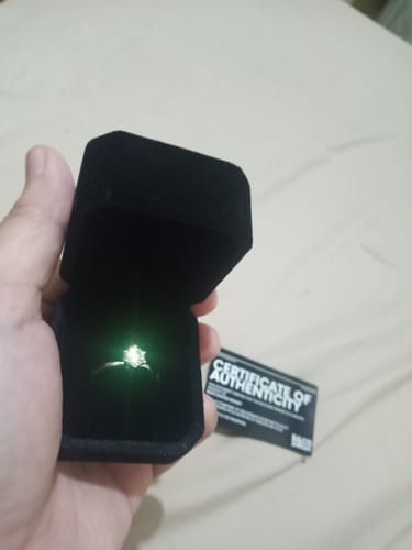 Customer photo review of 1ct Solitaire 6-prong Engagement Ring