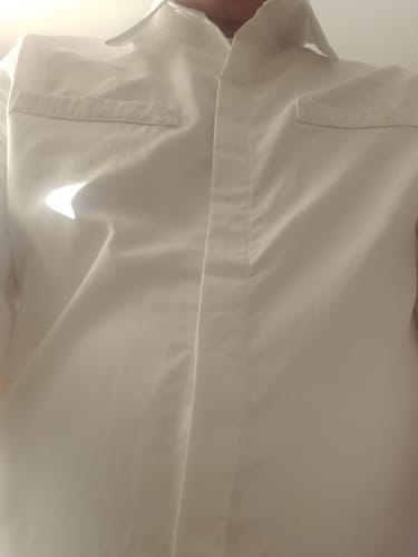 Customer photo review of Mens Irregular Flared Long-sleeved Loose Shirts SKUI53025