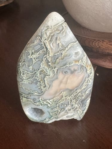 Customer photo review of High Grade Moss Agate Flame